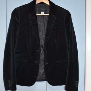 Navy Velvet Blazer